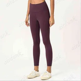 2021 Euoka Solid Color Pants Yoga Pants High talia Gym noszenie leggins