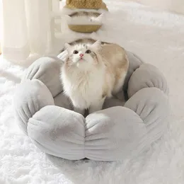 Katt sängar möbler vinter sovsäck tapis chatt bekväm cojin gato säng kawaii fleece hus camas para caes pequenos gatos accesorios