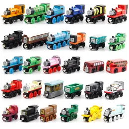 Emily Wood Train Magnetic Wooden Trains Model Car Toy Compatible with Brio Brand Tracks Railway Locomotives Toys for Child
