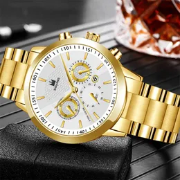Stainless Steel Shaarms Orologi Uomo SHAARMS Luxury Gold Watch For