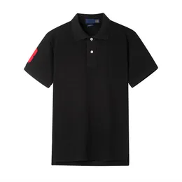 Kolor logo handel zagranicznym letnia koszulka klapowa męska koszulka z krótkim rękawem luźna bawełniana duża męska casual 8836#
