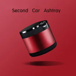 Car Trend Originality Bring Your Own Lid LED Light One Second Cleaning Soot Portable Ashtray