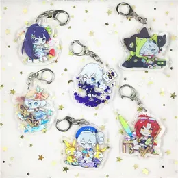 Honkai Impact 3 nyckelkedja akryl söt rolig anime nyckelring kvinna barn nyckelring man tjejer llavero keychain smycken portachiavi g1019