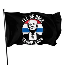 He'll be back Trump 2024 the Rules Have Changed Flag for Outdoor House Porch Welcome Holiday Decoration Garden Flag Fit Chritmas Birthday Happy New 3x5ft 496