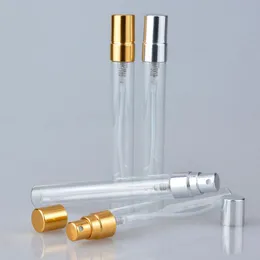 10 ml Mini Sevimli Taşınabilir Cam Doldurulabilir Parfüm Şişesi Alüminyum Püskürtücü Boş Kozmetik Parfum Flakon