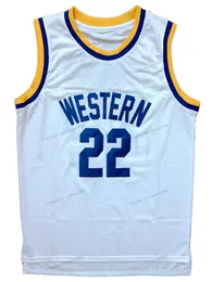 Fartyg från US Butch McRae # 22 Western University Basketball Jersey Mäns Stitched White S-3XL Hög kvalitet