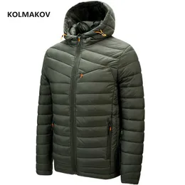 winter Men duck down jacket winter coat mens Warm Parkas coats men's hooded thick Parkas Jackets ourwear size M-3XL 211015