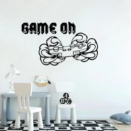 Pegatinas de pared juego de dibujos animados personalizado creativo habitación de niños decoración de la naturaleza papel tapiz artístico