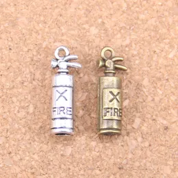 55pcs Antique Silver Bronze Plated fire extinguisher fireman Charms Pendant DIY Necklace Bracelet Bangle Findings 23*6*6mm