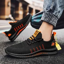 Heißer Verkauf Neue Herren Laufschuhe Atmungsaktive Mesh Schuhe Ultraleichte Wanderschuhe Trendy Mode Hochwertige Casual Paar SchuheF6 Schwarz weiß