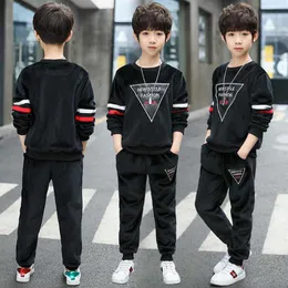 Boys Clothing Sets Autumn and Winter Fashion Sports Suit Children s Foreign Style Golden Velvet Kids Track Suits 4 6 8 12 Ages X0719