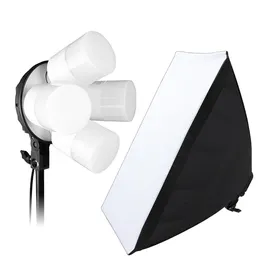 Фотостудия 4PC LED 15W Softbox Kit Фотографический Освещение Комплект Камера Фото Аксессуары 1 шт. Стенд 1 ШТ. Софтом для съемки