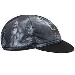 AOGDA 100% POLYESTER WOLF Cykelkapslar Väg Cykel Sommar Andas Bike Hat Snabbtork Gorras de Ciclismo One-Store Masks