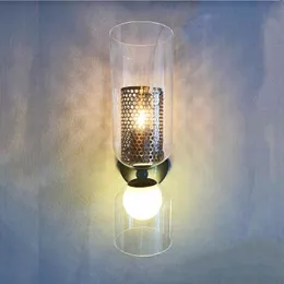 Vägglampa Nordiska Designer Lampor Järnglas Bakgrund Inredning Ljusarmaturer Korridor Sovrum Bedside Star Sconce