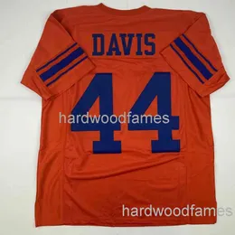 Custom Ernie Davis Syracuse College Orange Szyged Football Jersey Dodaj dowolny numer nazwiska