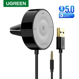 Bluetooth 5.0 Araç Kiti Alıcı Aptx LL Kablosuz 3.5 AUX Adaptörü için Araba Hoparlör USB Bluetooth 3.5mm Jack Ses Alıcısı