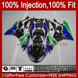 OEM Body For KAWASAKI NINJA ZX-636 ZX-6R ZX600 ZX 6R 6 R 636 600 CC 12No.115 ZX6R 13 14 15 2016 2017 2018 600CC ZX636 2013 2014 2015 16 17 18 Injection Fairings blue green