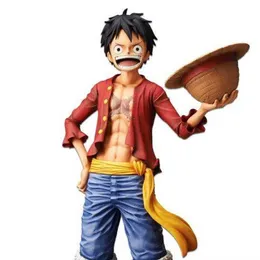 One Piece Monkey Luffy Anime Figure Tre forme di Rufy Star Eyes mangiano carne sostituibile Action PVC Figure Toy Model Doll Gift