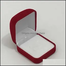 Scatole per gioielli Confezione Display Scatola da 6 pezzi all'ingrosso Rosso Nero Blu Anello bloccato Organizzatore Confezione regalo di stoccaggio 5 * 5,8 * 3,5 cm 917 Q2 Drop Deli