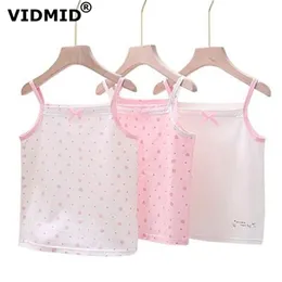 girls sleeveless tanks vests kids cotton lace clothes baby tops children's clothing 4095 01 210622