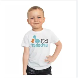 1 pc grande / irmãozinho / primo camisetas Dinossauro Impressão dos desenhos animados bebê romper crianças família parece tops tee jumpsuit e tshirt 2469 Q2