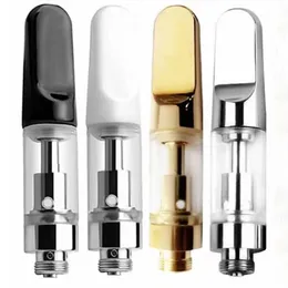 Cigarette Holder Full Ceramic Coil Atomizers Smoking Accessories Thread Vaporizers 0.5ml 1ml Cartridges No Lead Heavy Metal