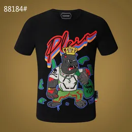 PLEIN BEAR T SHIRT Mens 디자이너 티셔츠 브랜드 의류 라인 석 해골 남성 티셔츠 클래식 고품질 힙합 Streetwear Tshirt 캐주얼 탑 티즈 PB 11372