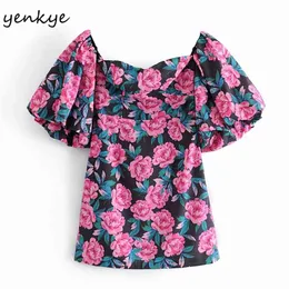여러 가지 빛깔의 꽃 프린트 섹시한 어깨 드레스 여성 패션 파티 바디 콘 미니 여름 연필 Vestido 210514