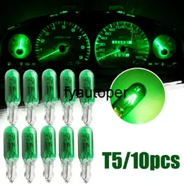 10pcs T5 501 W5W 12V 1.2W luci a Led per auto per parti interne auto Cruscotto Dash Panel Gauge Lampadine Prodotti per auto verdi