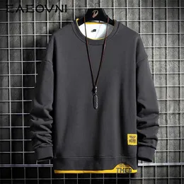 EAEOVNI Männer Hoodie Streetwear Hip Hop Harajuku Sweatshirts Rundhals Herren Hoodies Streetwear Männer Pullover Mode Kleidung Top 210930