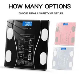 Bluetooth Electronic Weight Scale Bathroom Weight Scale Tempered Glass Digital Weight Scale LCD Display H1229