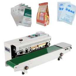 Continuous Sealing Machine Food Plastic Tea Film Aluminum Foil Bag Automatic Sealer