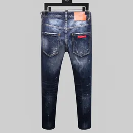 DSQ Phantom Turtle Men's Jeans Mens Mens Итальянские дизайнерские джинсы скинни разорванные крутые парня причинную джинсовую джинсовую бренду подгонка