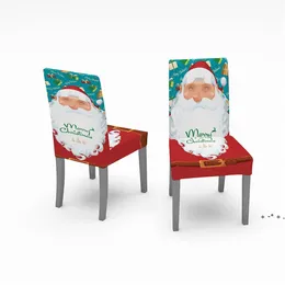 Christmas Dinning Chair Cover Big Elastic Seat Chair Covers Office Chair Slipcovers Restaurant Banquet Hotel Home Decoration LLD12256