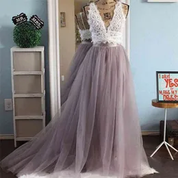 진짜 PO 긴 Tulle Tutu 스커트 여성 층 길이 스윕 트레인 Maxi S Bridemaid Prom Party Faldas Mujer Moda 210708