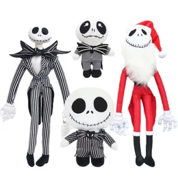 L'incubo prima di Natale Jack Bone Skeleton Skull Peluche Peluche Soft Stuufed Toys Giocattoli di Halloween Dolls Bambini regali