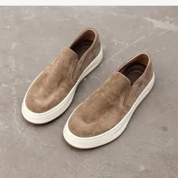 Luksusowa sukienka męska Skórzane buty Męskie Anti Drobe Mężczyźni Stopa Gruba Podeszwa Kolejka Casual Set Deski Shoe Zapatos Hombre Chaussure Homme Luxe Marque A96