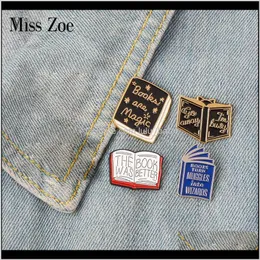 Read More Books Enamel Reading Magic Book Badge Brooch Lapel Denim Jeans Shirt Bag Pins Cartoon Jewelry Gift For Kid Oaf3U 6Wvlb