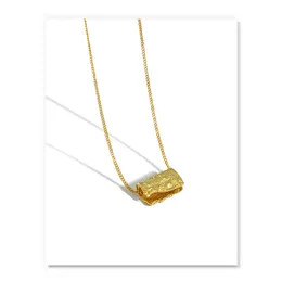 S'Steel Korean Neckalces för kvinnor 925 Sterling Silver Geometric Gold Pendants Halsband Colar Prata 925 Feminino Fine Smycken