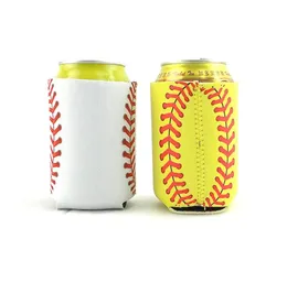 Drinkware Neoprene Baseball Can Insulators Cover for Beer Cola bottle Energy Drinks Sleeve Cooler holder case Keep Temperature SN2389