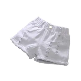 Jeans Girls Denim Shorts 2021 Western Style Pants White Children's Thin Summer Korean Version P164