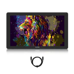 Huion 21.5 tum Kamvas 22 Plus Grafisk Tablet Anti-Glare Etched Glass Pen Tablets Monitor 140% SRGB Support Android MacOS Window