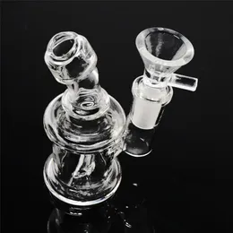 Mini Szkło Bongs z 14mm Miska Ręka Rura Palenie Rury Wody Wagah Shisha Palnik Oil Grube Pyrex Bong Dab Rigs 4 cal