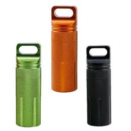 Smoking Colorful Aluminium Alloy Dry Herb Tobacco Storage Box Stash Case Sealed Holder Bottle Jars Portable Non-slip DHL