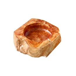 Smoking Accessories Wood Ashtrays Random Style Eco Friendly Wooden Round Ashtray DH9586