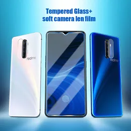 2IN1 Obiettivo Della Fotocamera Protezione Dello Schermo su realme c3 c2 c1 c3i c11 Vetro Temperato Per X X2 X2 Pro X3 X50 5G X50