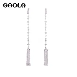 Gaola New Fashion Dong Tassel Серьги Дамы Женщины Crystal Walking Party Bashcle Серьги 210317