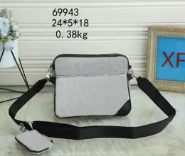 Designerväskor Lyx Pochette Trio HERR väskor kvinnor Lyxiga handväskor messenger axelväskor fickor Handväskor Shopping Cross Body plånböcker