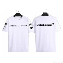 2021 Summer McLaren Design Racing Fan T Shirts Formuła Jeden Top F1 Tshirt Męskie Harajuku Moda Oversized Sports Koszulki