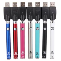 Coso 하단 트위스트 가변 전압 예열 배터리 vape 펜 예열 배터리 380mah 3.3-3.8 증기 두꺼운 카트리지 510 스레드 Oringinal